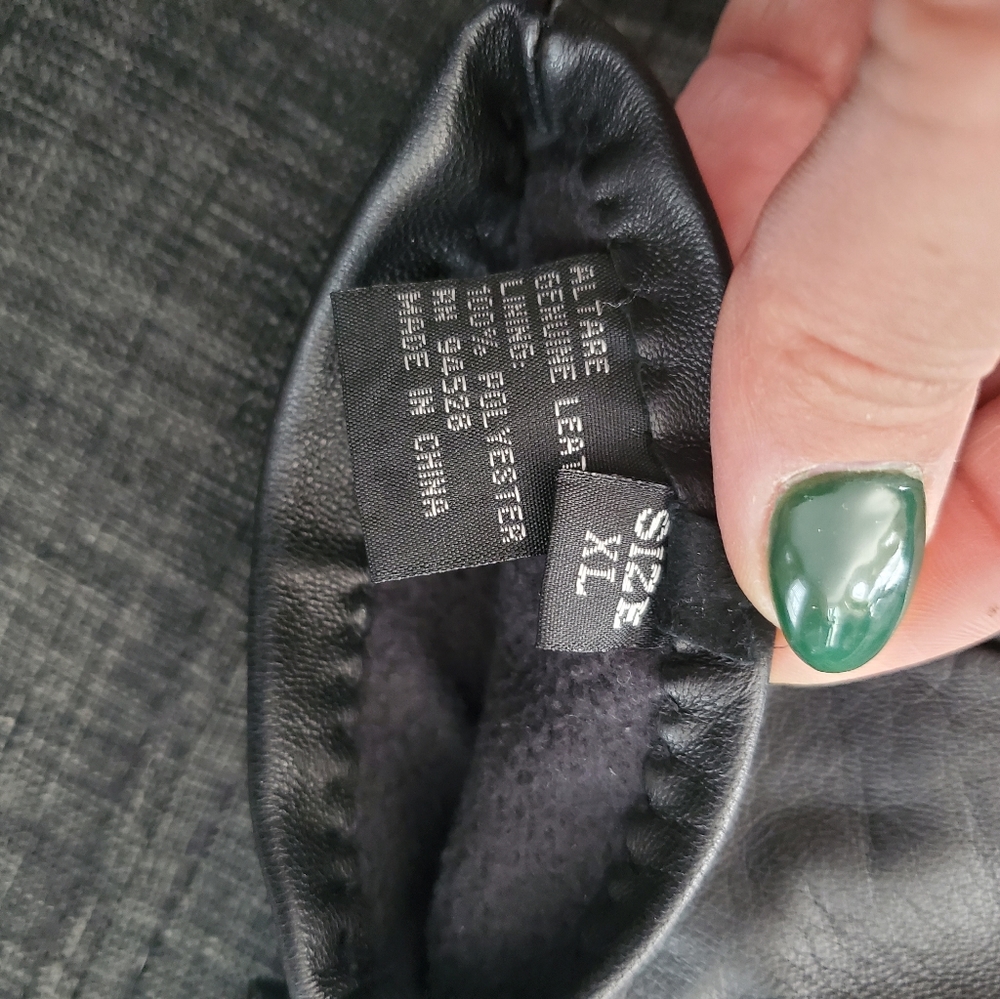 Womens genuine leather gloves size XL